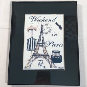 Weekend In Paris Fashion Art Print